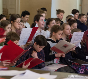 Репетиция сводного детского хора воскресных школ Москвы