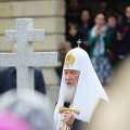 Освящение нового надгробия на месте захоронения митрополита Сурожского Антония (Блума)